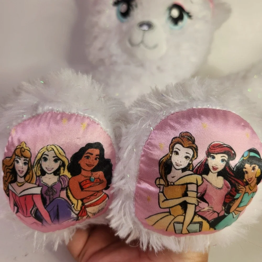 BUILD-A-BEAR Disney Princess 25th Celebration‎ White Sparkle Plush Musical